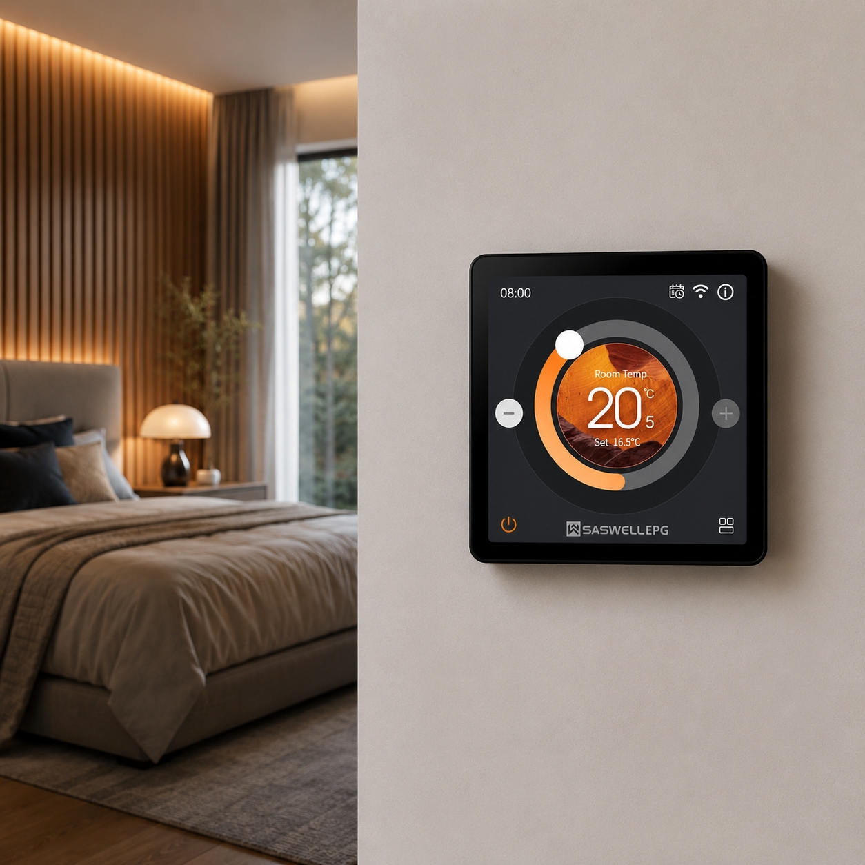 Saswell 965FHL Smart WiFi termostat 16A za električno podno grijanje